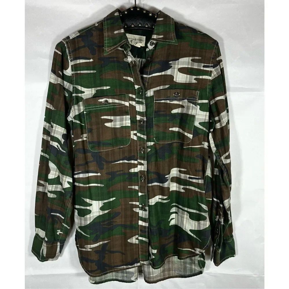 R.L Denim & Supply button down Camo shirt